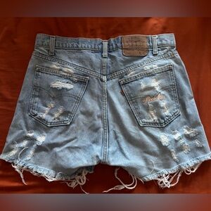 Vintage Woman’s Levi’s cut offs size Large/34